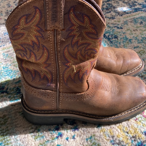 Boys Justin boots 11.5d - Picture 1 of 2